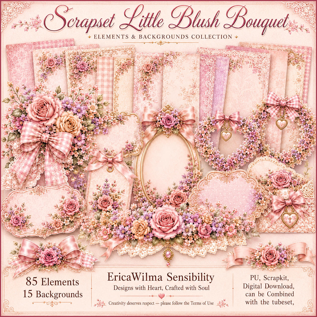(image for) EW AI Scrapset Little Blush Bouquet 2026